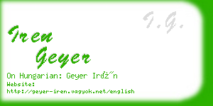 iren geyer business card